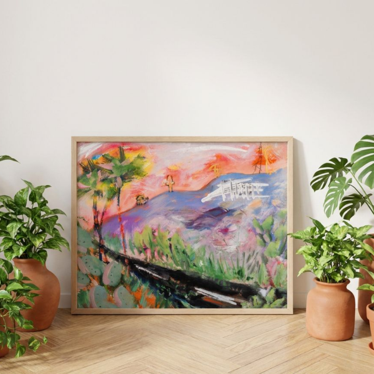 Nature Landscape Canvas Painting Print Colorful Abstract Modern Wall Art Home Décor Fine Gift Idea for Art Lovers Custom Redecorate Move