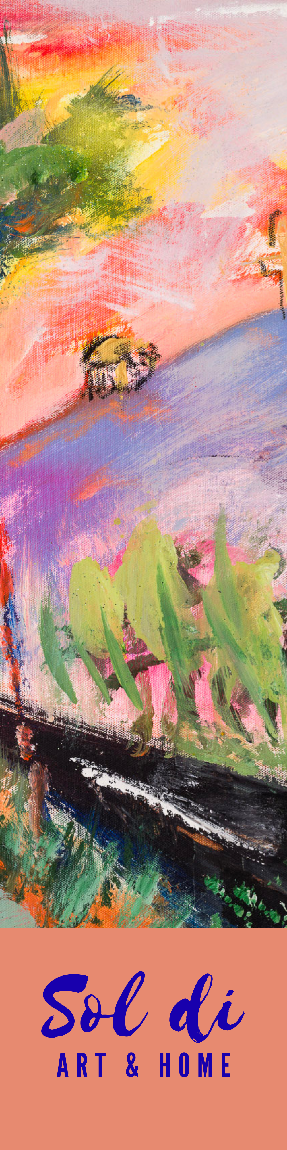 Nature Landscape Canvas Painting Print Colorful Abstract Modern Wall Art Home Décor Fine Gift Idea for Art Lovers Custom Redecorate Move