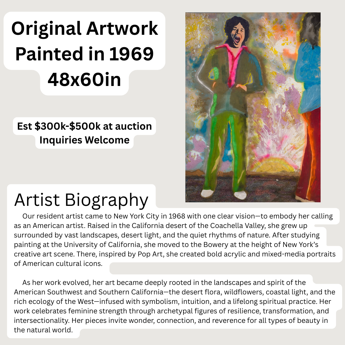 Mick Jagger Canvas Modern Wall Art Colorful Home Décor Fine Art Painting Print Pop Art Gift Idea for Art Lover Rolling Stones Custom Large