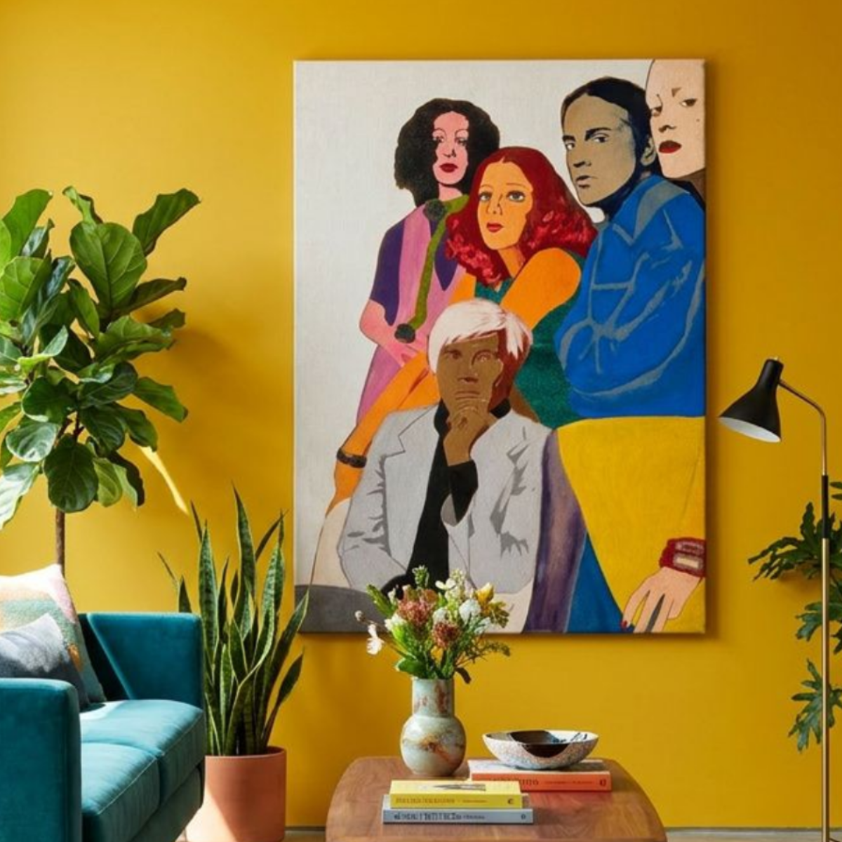 Andy Warhol Canvas Factory Pop Art Painting Print Colorful Modern Wall Art Home Décor Fine Art Abstract Gift Idea for Art Lover Redecorate
