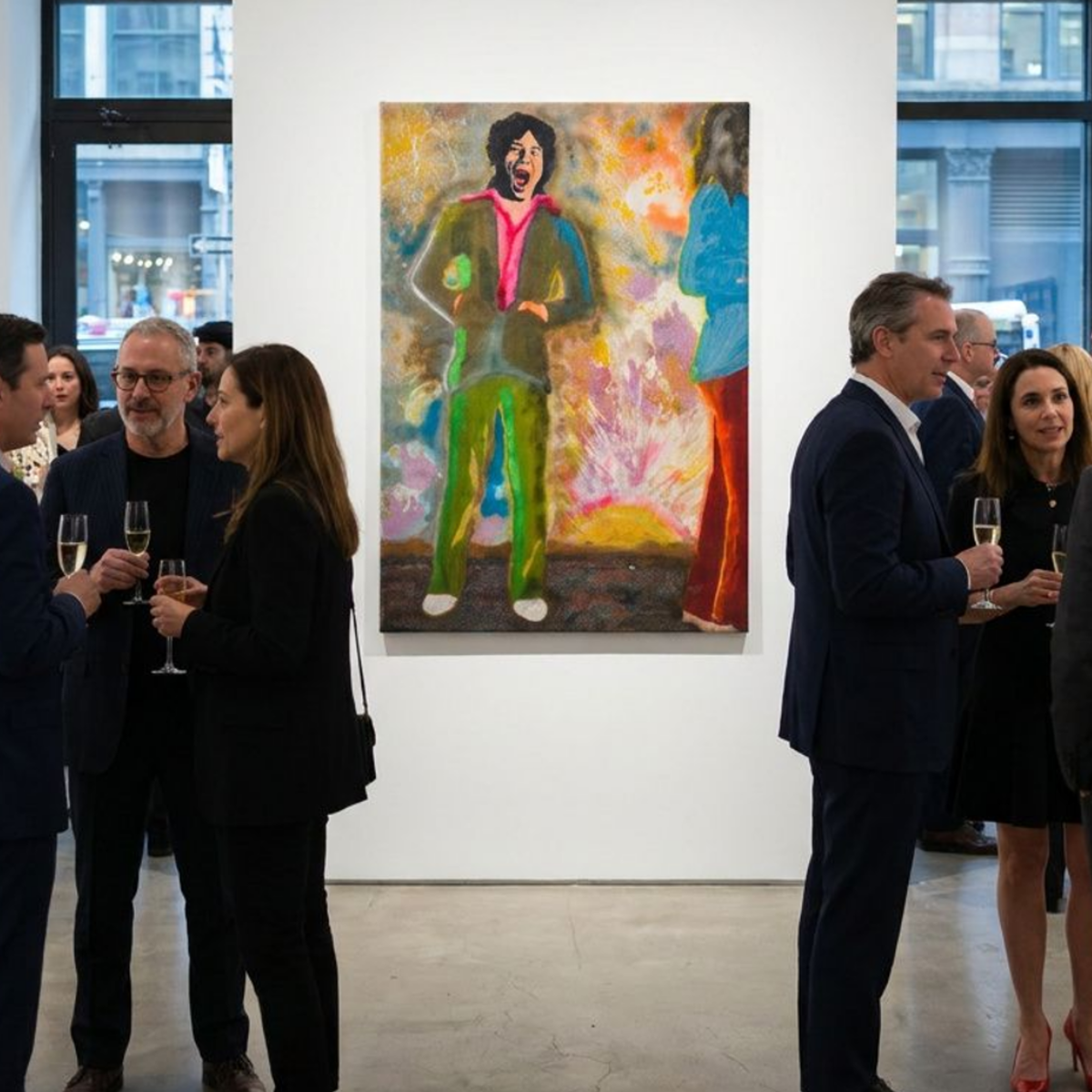 Mick Jagger Canvas Modern Wall Art Colorful Home Décor Fine Art Painting Print Pop Art Gift Idea for Art Lover Rolling Stones Custom Large