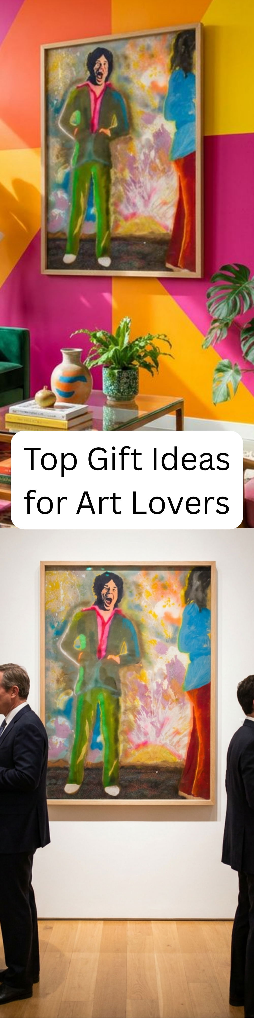 Mick Canvas Modern Wall Art Colorful Home Décor Fine Art Painting Print Pop Art Gift Idea for Art Lover Rolling Custom Large Stones