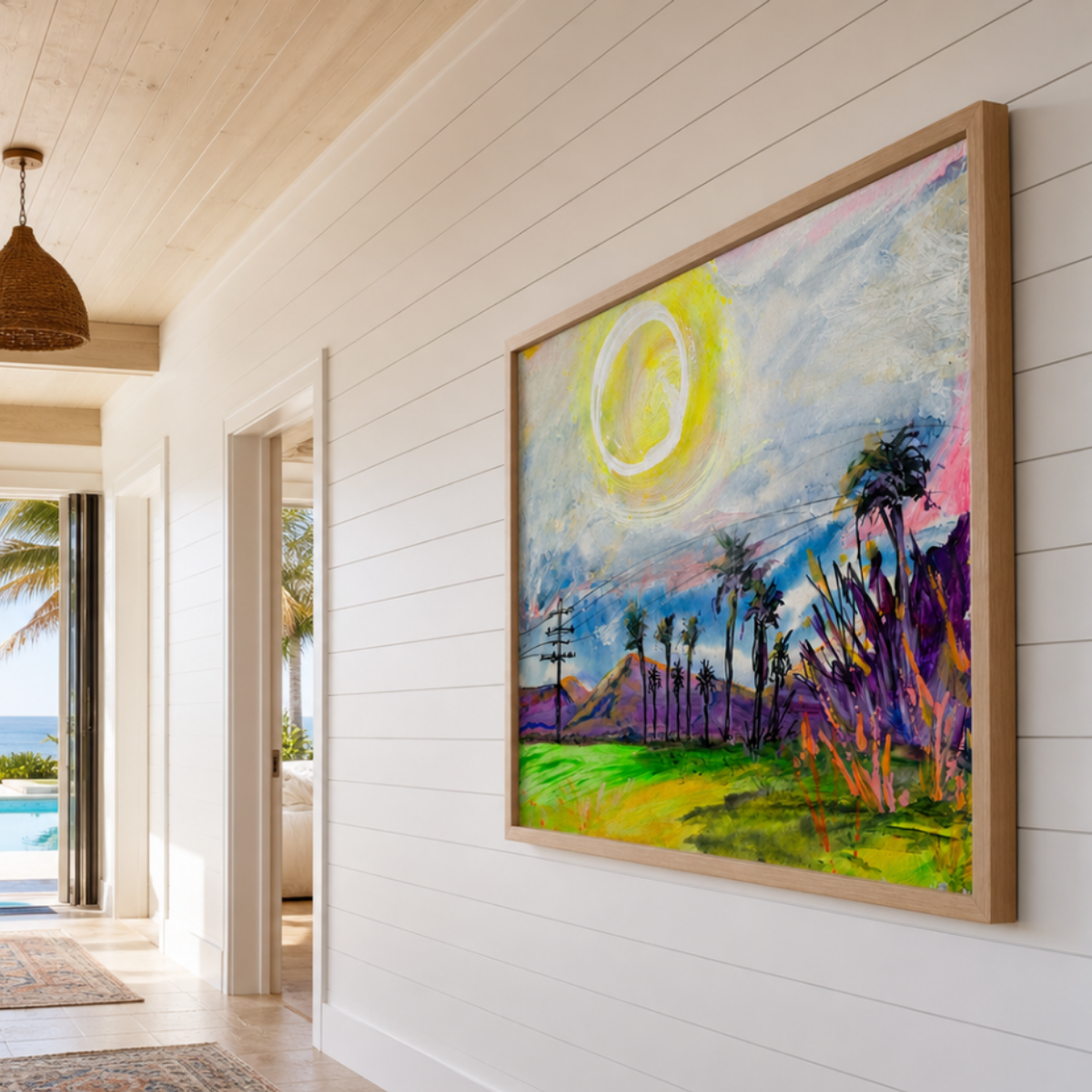 Colorful Landscape Canvas Painting Print Modern Wall Art Home Décor Fine Art Abstract Gift Idea for Art Lover Nature Custom Redecorate Move