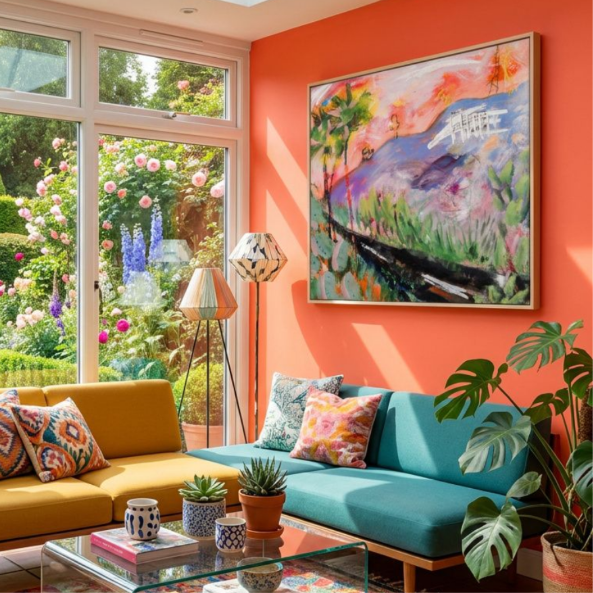 Nature Landscape Canvas Painting Print Colorful Abstract Modern Wall Art Home Décor Fine Gift Idea for Art Lovers Custom Redecorate Move
