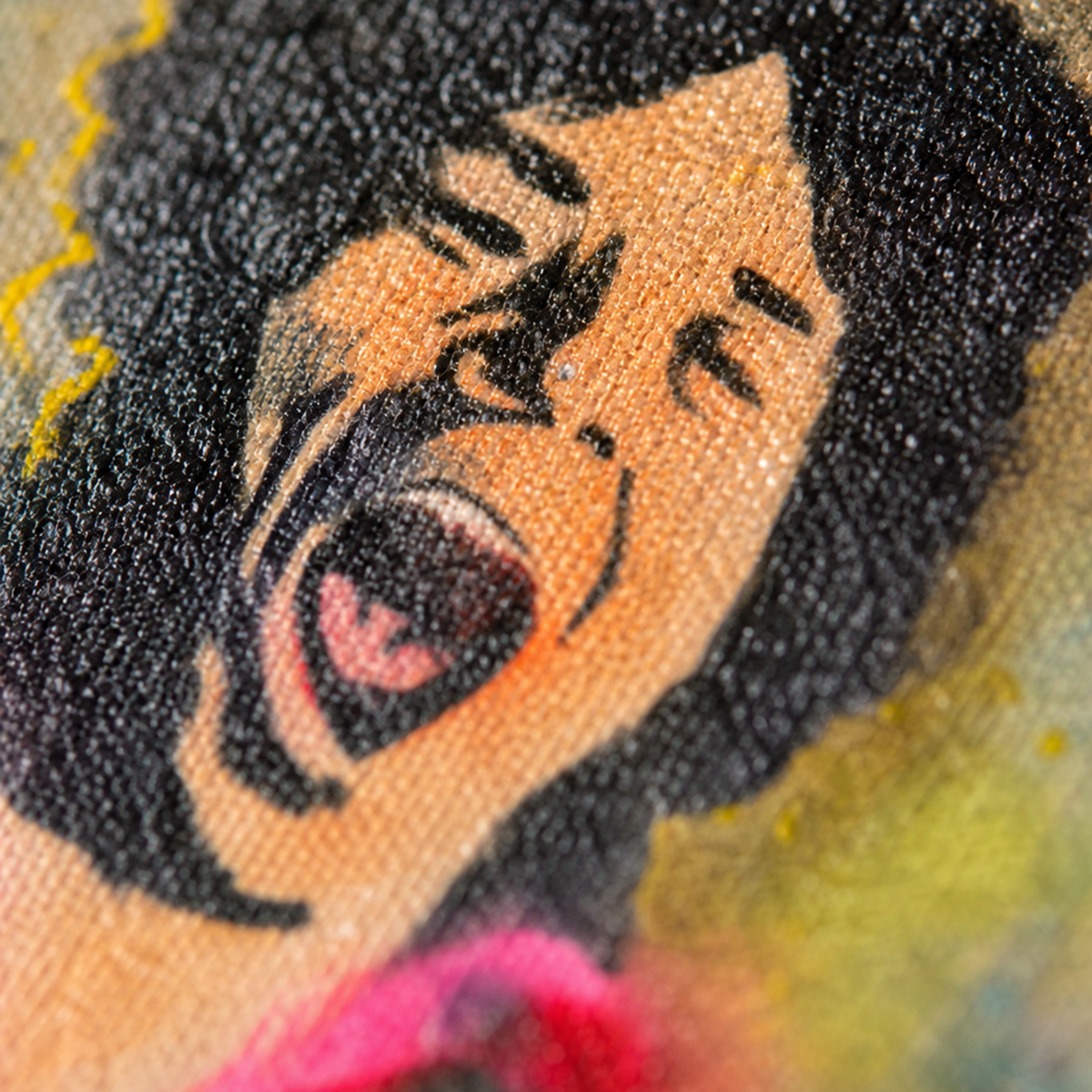 Mick Jagger Canvas Modern Wall Art Colorful Home Décor Fine Art Painting Print Pop Art Gift Idea for Art Lover Rolling Stones Custom Large