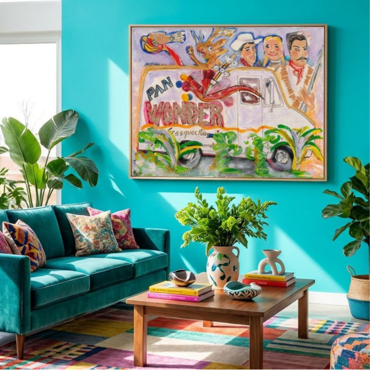 Food Truck Canvas Painting Print Colorful Modern Wall Art Home Décor Fine Art Gift Idea for Art Lover Nature Custom Hispanic Large Abstract