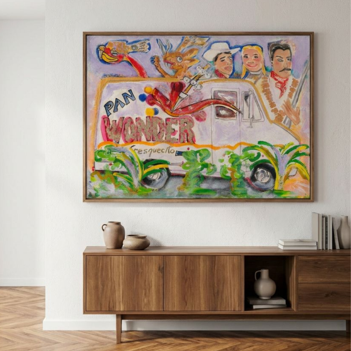 Food Truck Canvas Painting Print Colorful Modern Wall Art Home Décor Fine Art Gift Idea for Art Lover Nature Custom Hispanic Large Abstract