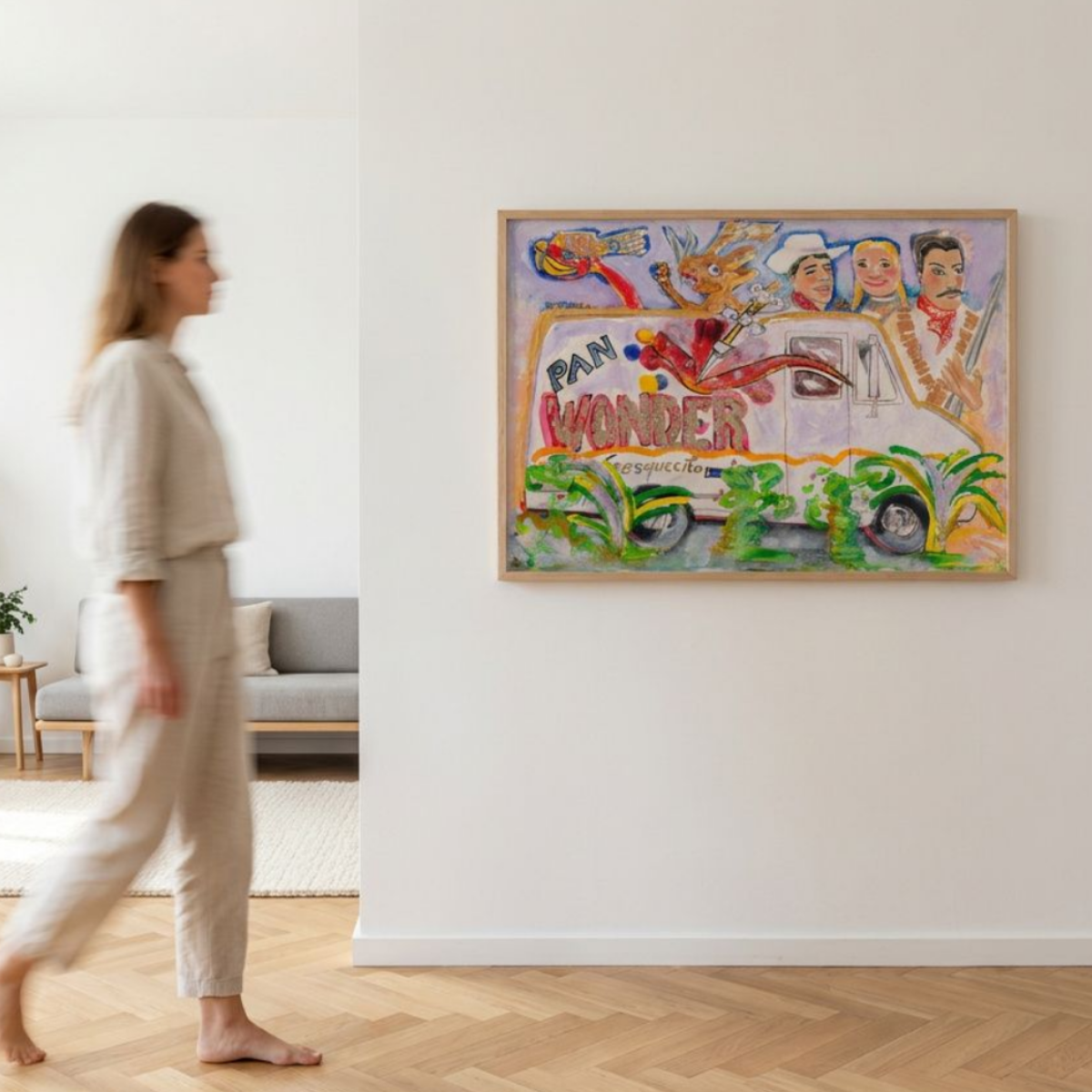 Food Truck Canvas Painting Print Colorful Modern Wall Art Home Décor Fine Art Gift Idea for Art Lover Nature Custom Hispanic Large Abstract