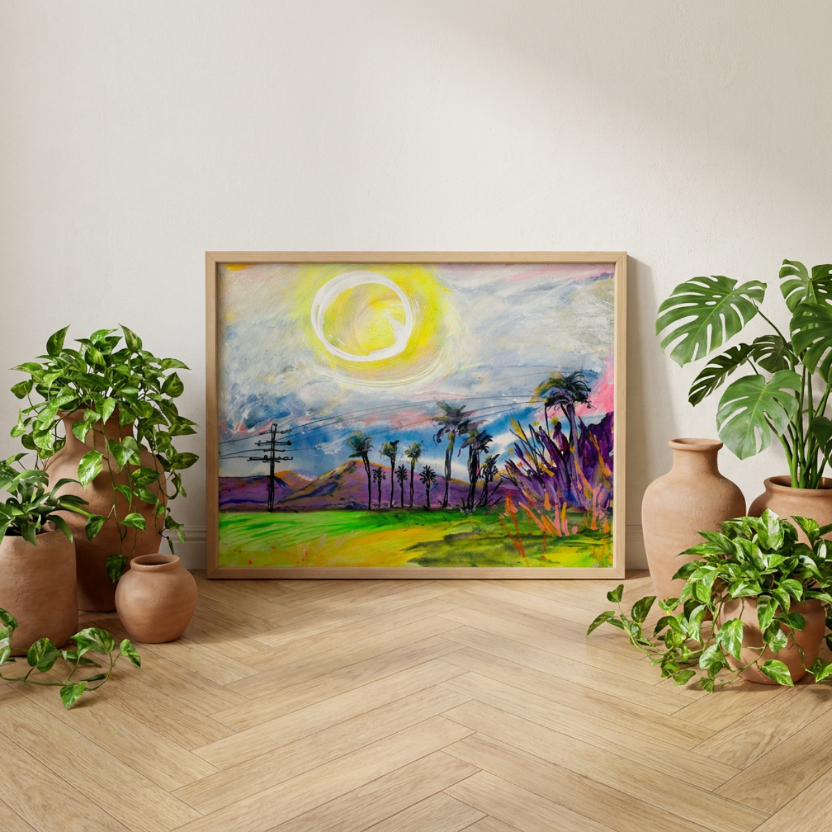 Colorful Landscape Canvas Painting Print Modern Wall Art Home Décor Fine Art Abstract Gift Idea for Art Lover Nature Custom Redecorate Move