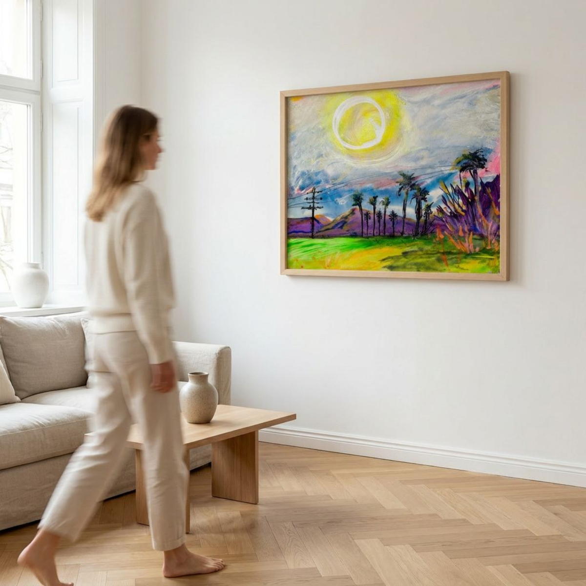 Colorful Landscape Canvas Painting Print Modern Wall Art Home Décor Fine Art Abstract Gift Idea for Art Lover Nature Custom Redecorate Move