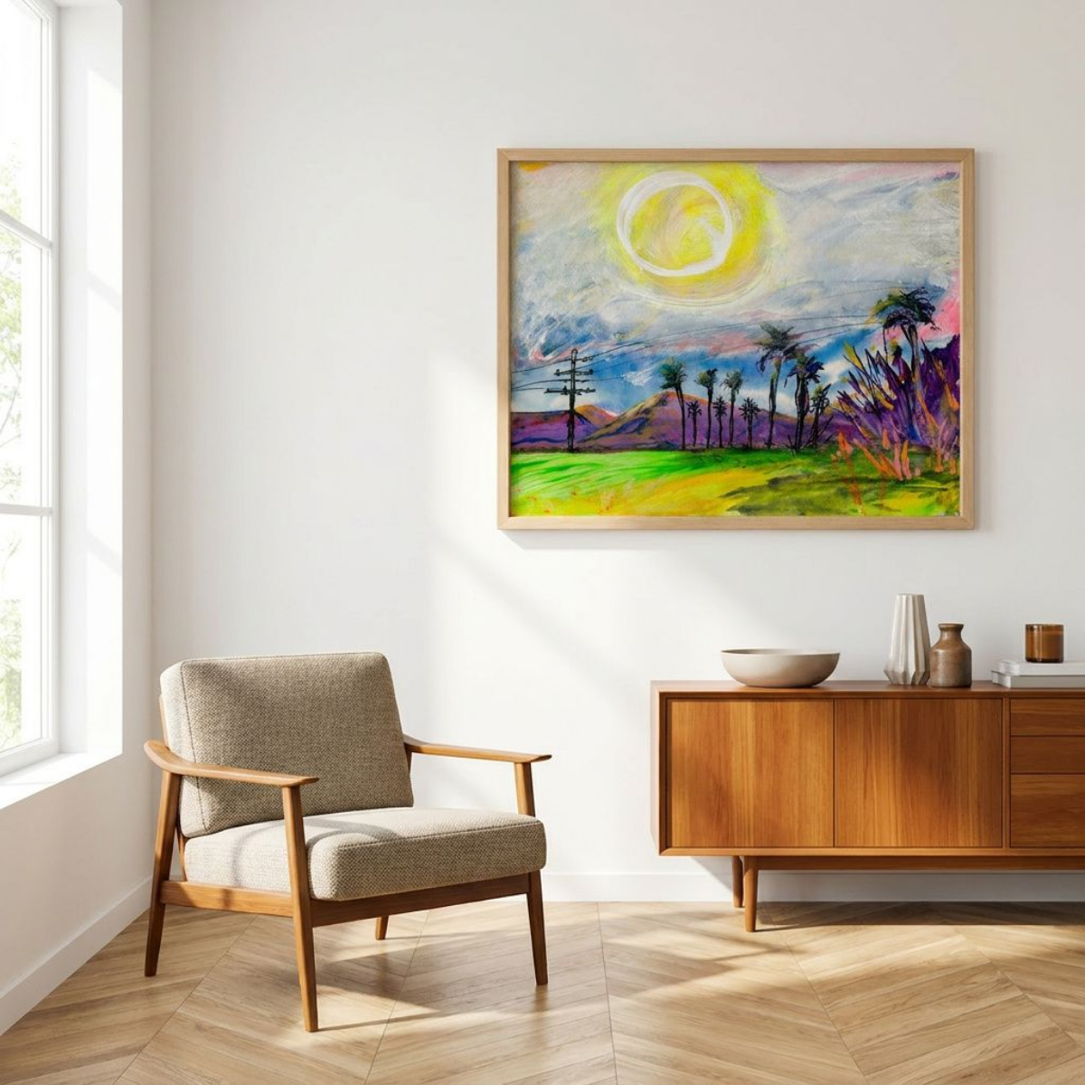Colorful Landscape Canvas Painting Print Modern Wall Art Home Décor Fine Art Abstract Gift Idea for Art Lover Nature Custom Redecorate Move