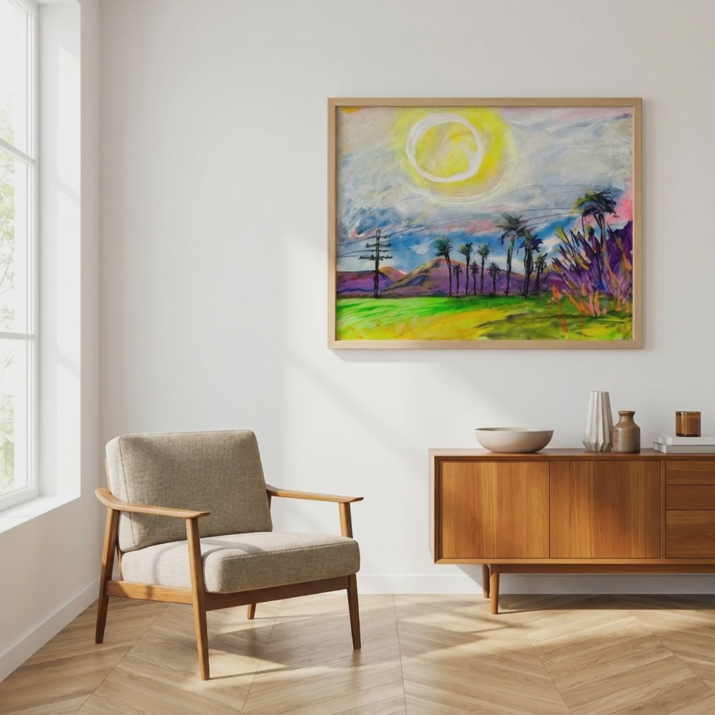 Colorful Landscape Canvas Painting Print Modern Wall Art Home Décor Fine Art Abstract Gift Idea for Art Lover Nature Custom Redecorate Move